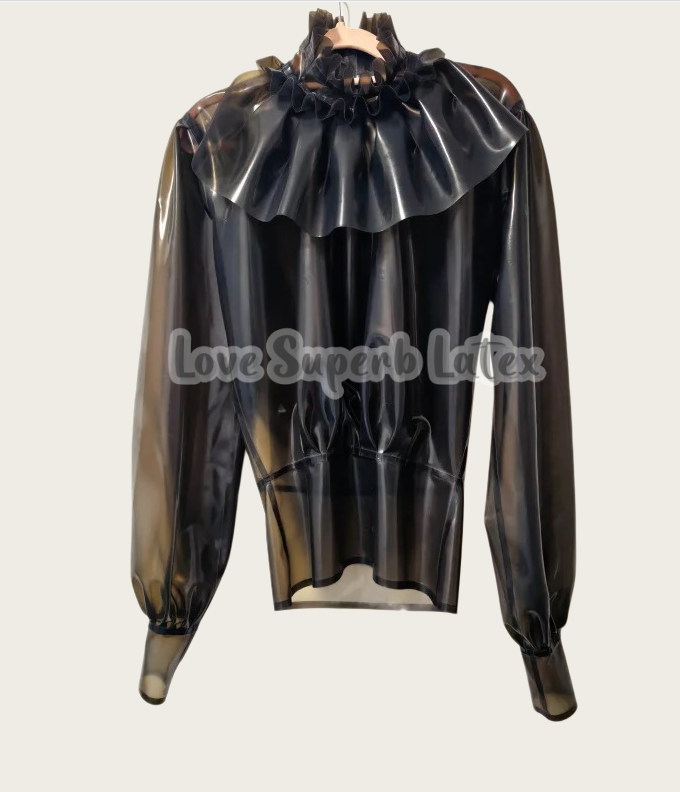 Embroidery Art Painting - Customizable women's latex blouses Latex Rubber