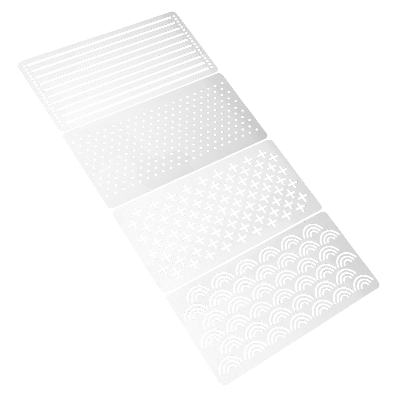 Embroidery Quilting - 4Pcs Acrylic Quilting Template Set Transparent