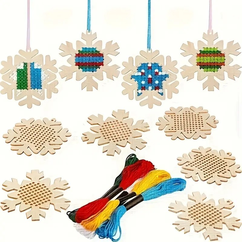 Embroidery Xmas Kits - Cross Stitch Hanging Pendant Gingerbread Man
