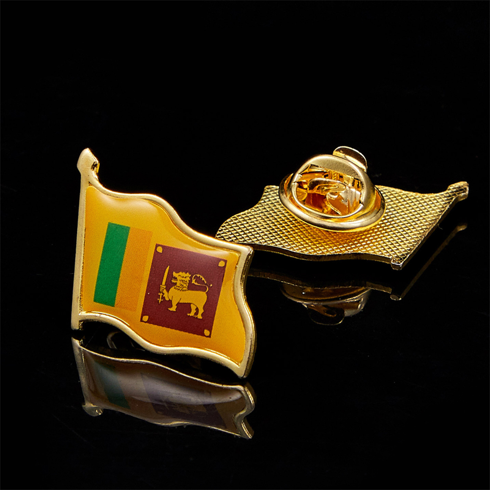 Embroidery World - Sri Lanka Country Waving National Flag