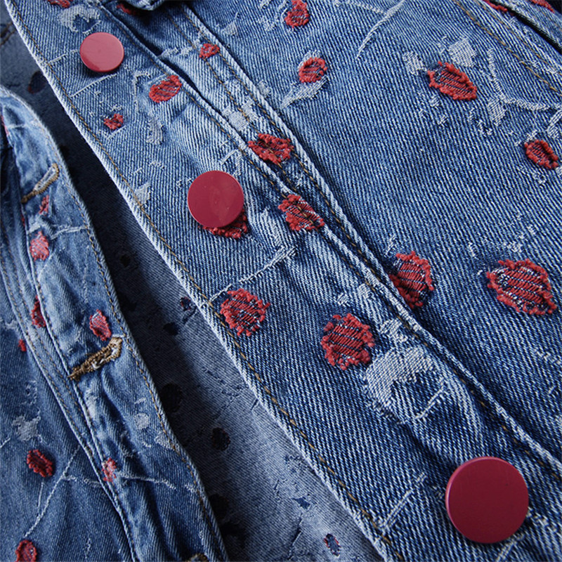 Vintage Embroidery Blue Loose  - Embroidery Jeans ulasan dan harga