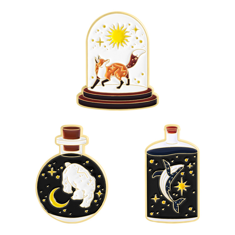 Starry Sky Magic Bottle Animal - Embroidery Fish ulasan dan harga