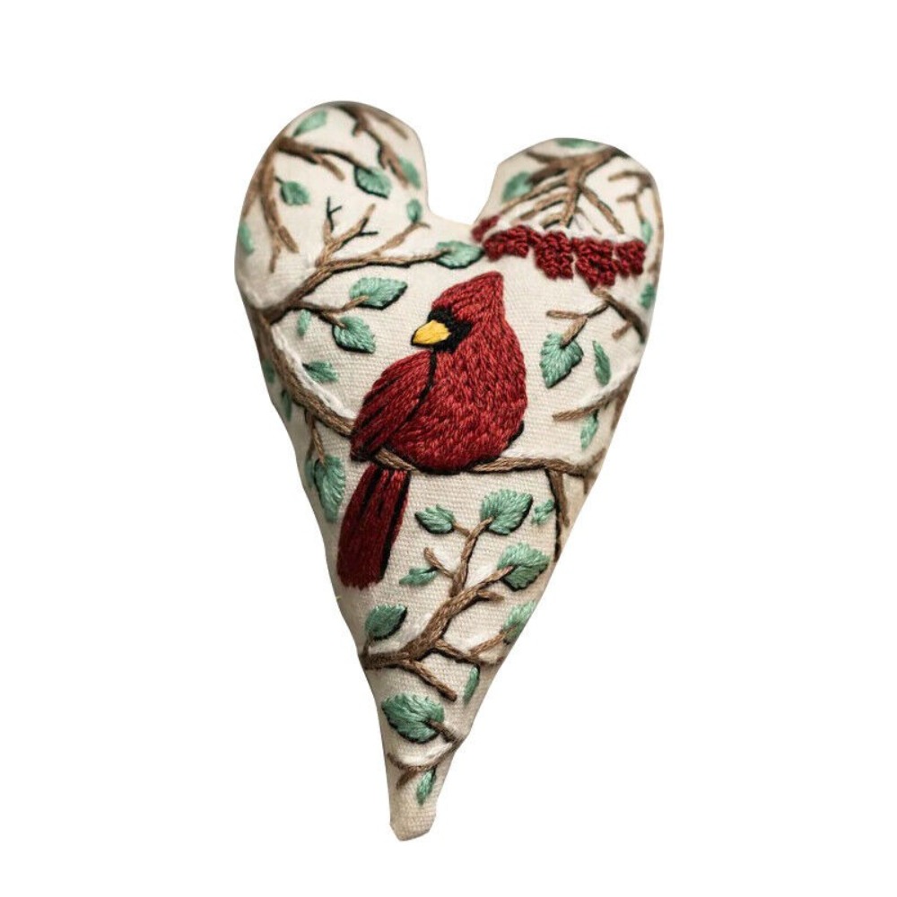 DIY Heart Embroidery Christmas - Embroidery Xmas Kits ulasan dan harga