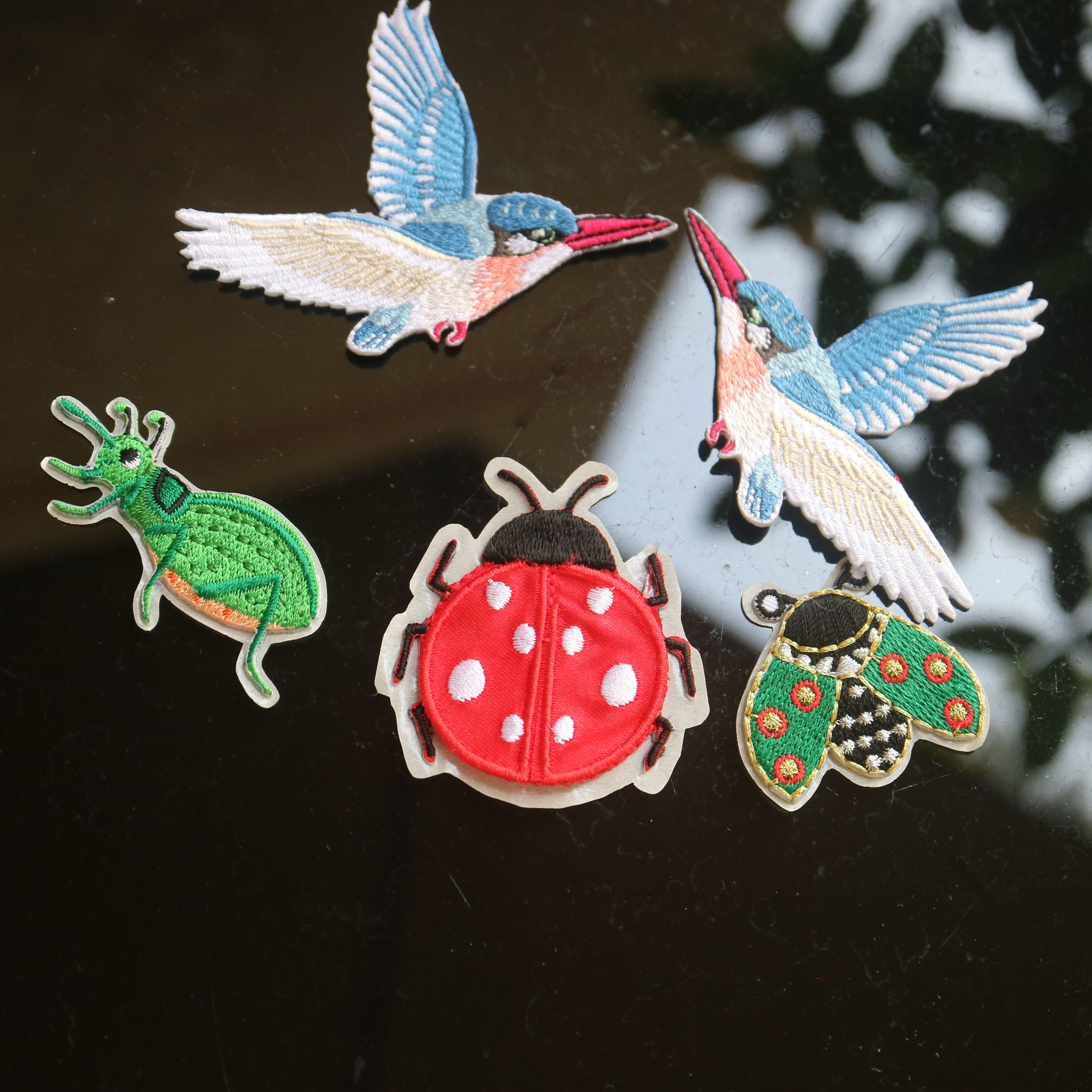 5pc Fashion Ladybug beetle ins - Embroidery Lady Bug ulasan dan harga