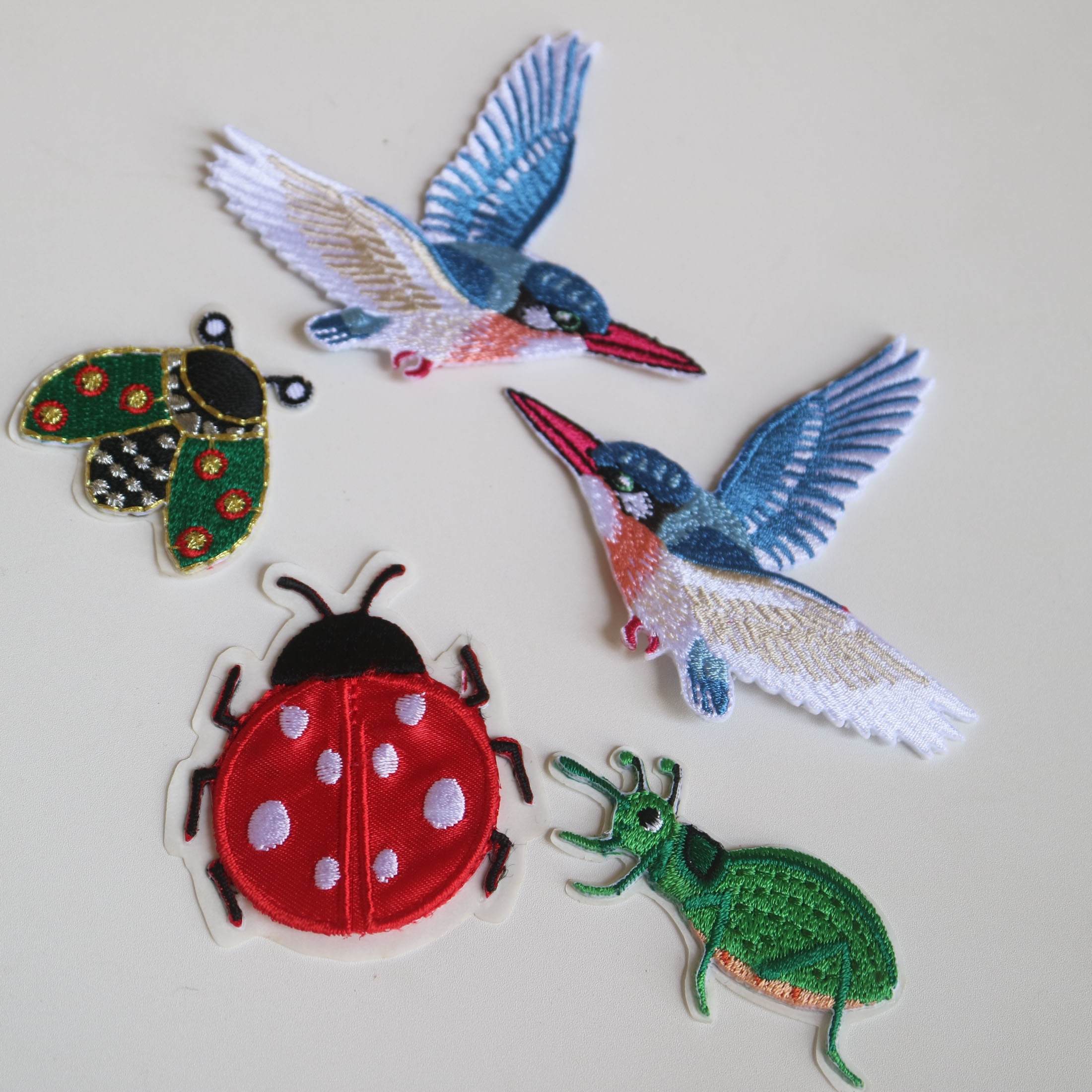 5pc Fashion Ladybug beetle ins - Embroidery Lady Bug ulasan dan harga
