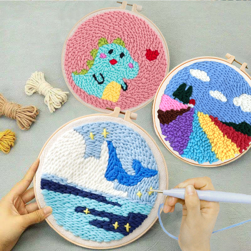Punch Needle Embroidery Kit St - Embroidery Xmas Kits ulasan dan harga