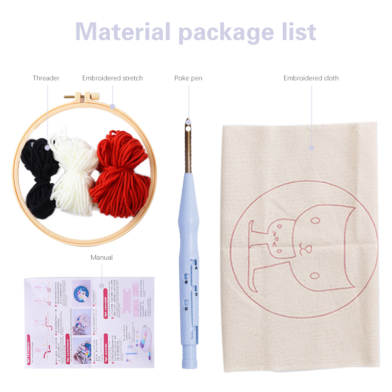 Punch Needle Embroidery Kit St - Embroidery Xmas Kits ulasan dan harga