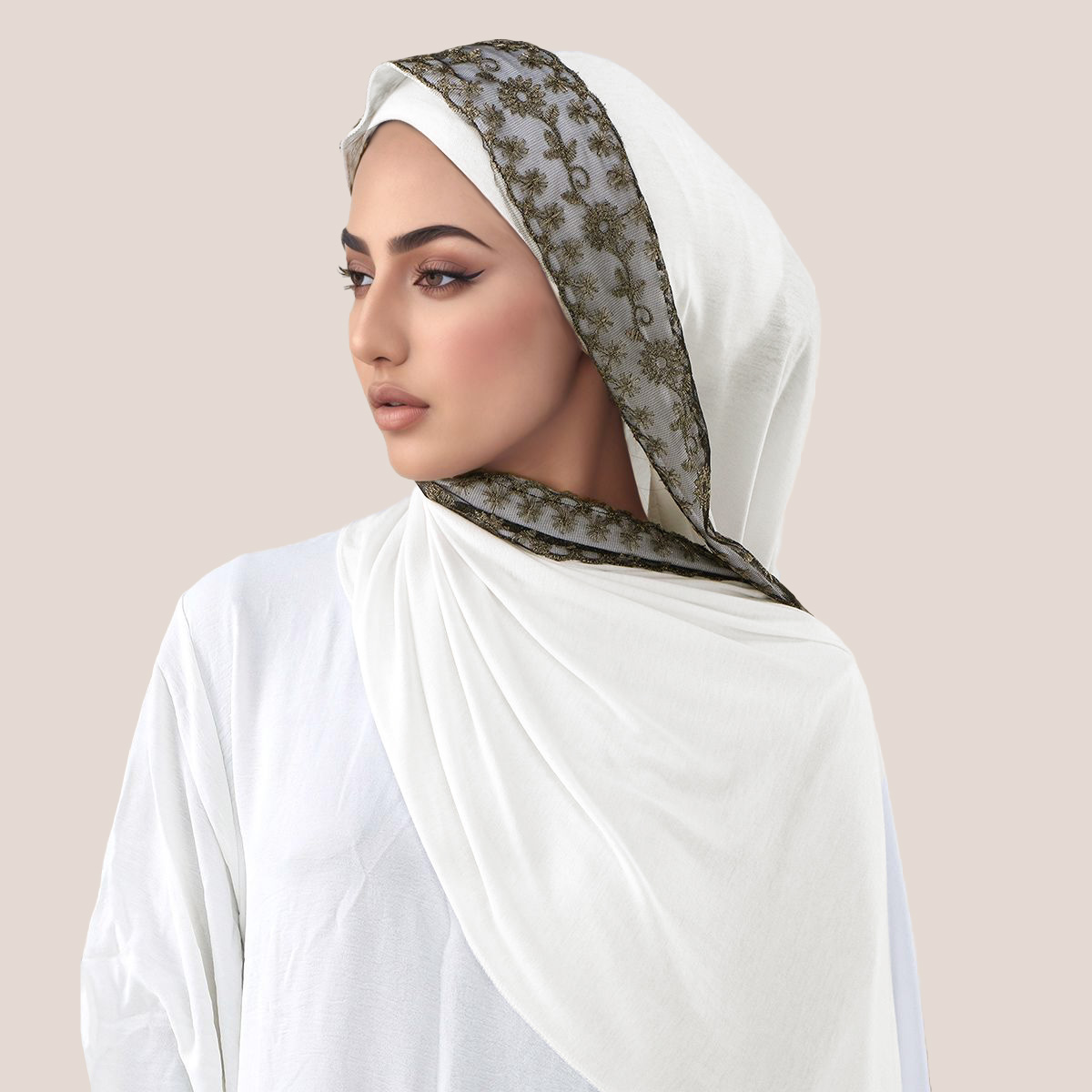 Lace Embroidery Cotton Jersey  - Embroidery Lace ulasan dan harga