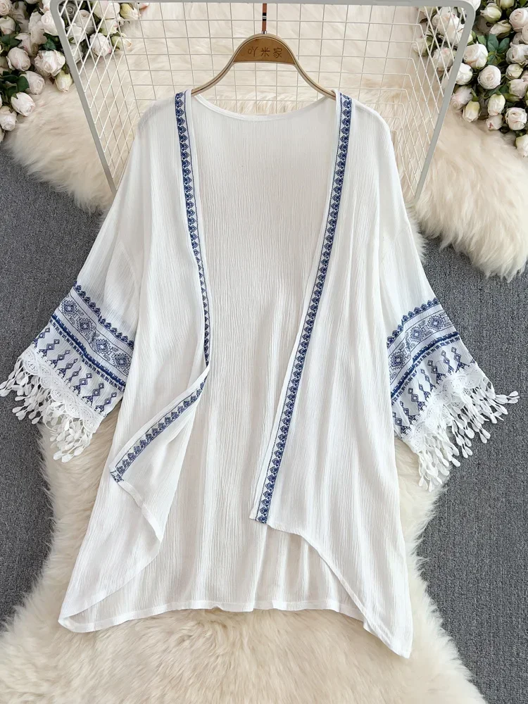 Summer Bohemian Ethnic Style S - Embroidery Zig Zag Stitch ulasan dan harga