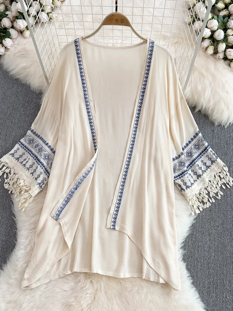 Summer Bohemian Ethnic Style S - Embroidery Zig Zag Stitch ulasan dan harga