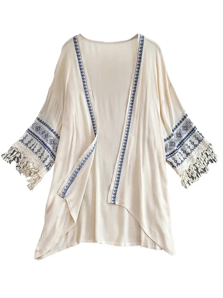 Summer Bohemian Ethnic Style S - Embroidery Zig Zag Stitch ulasan dan harga