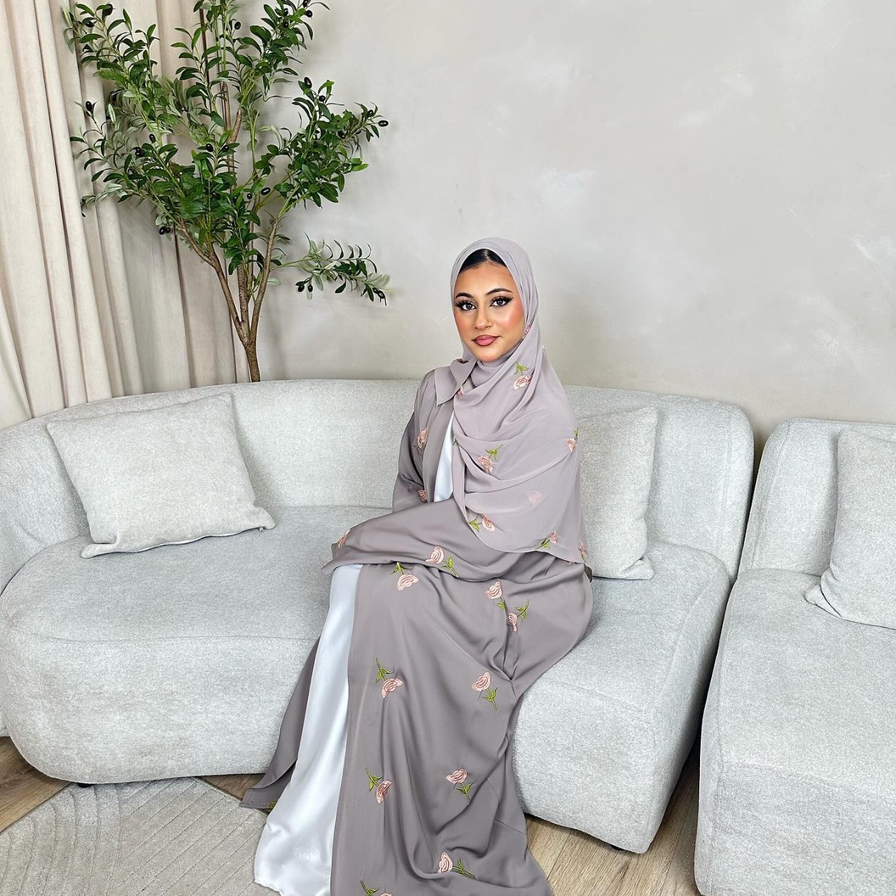 Eid Mubarak Ramadan Abaya Wome - Embroidery Kebaya ulasan dan harga