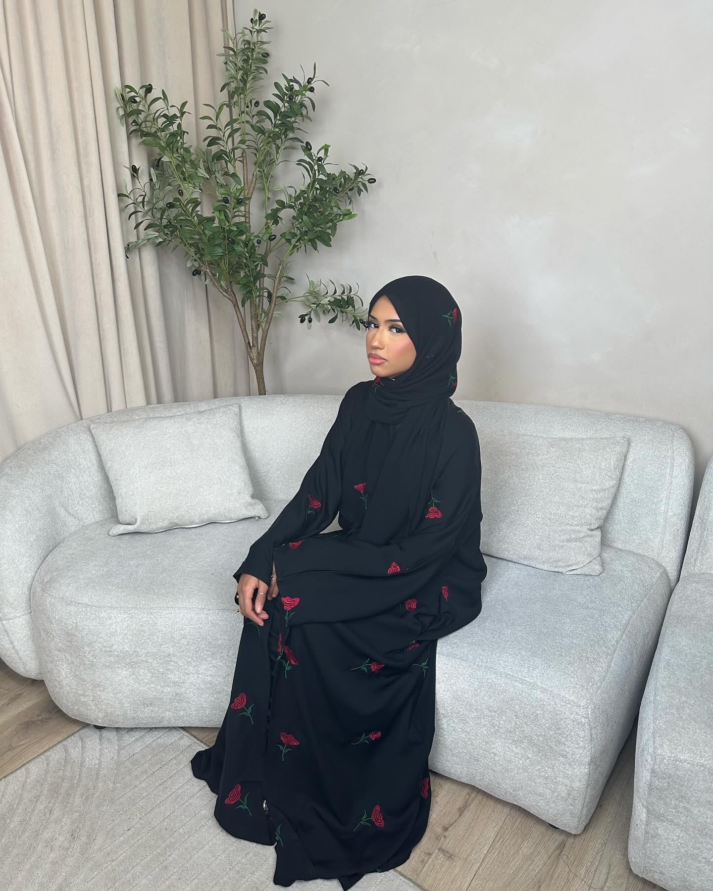 Eid Mubarak Ramadan Abaya Wome - Embroidery Kebaya ulasan dan harga