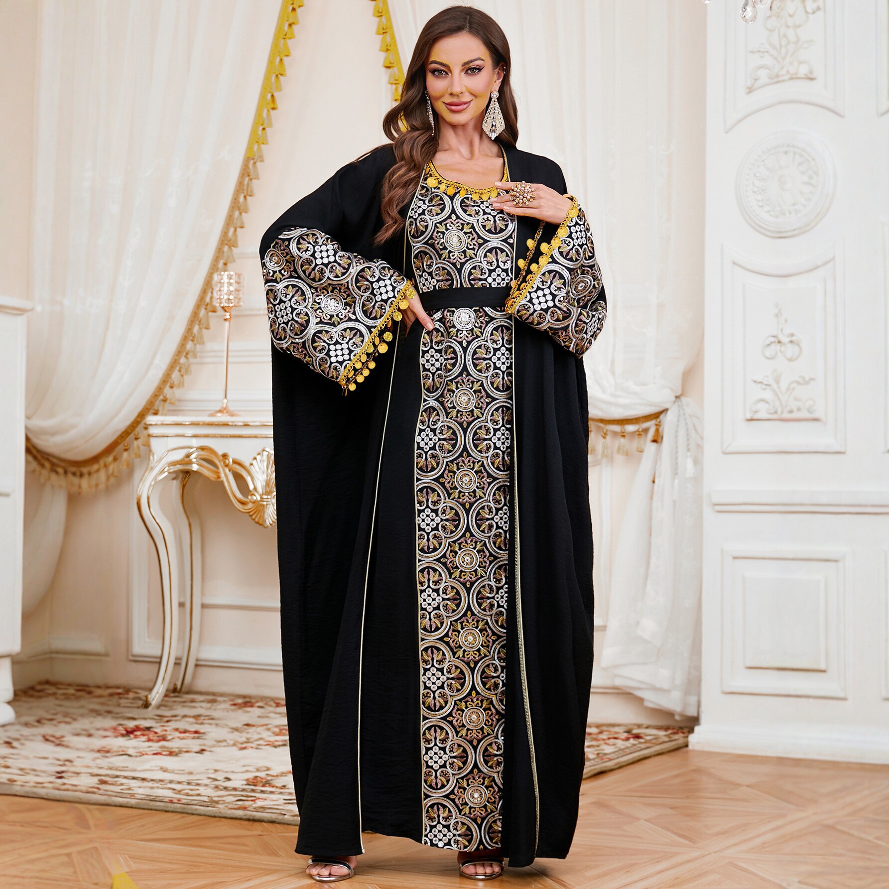 Muslim Party Dress for Women E - Embroidery Kebaya ulasan dan harga