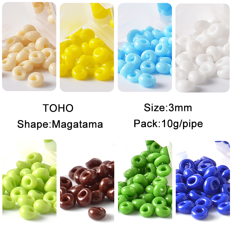 3mm Japan TOHO Beads Magatama  - Embroidery Glass Beads ulasan dan harga