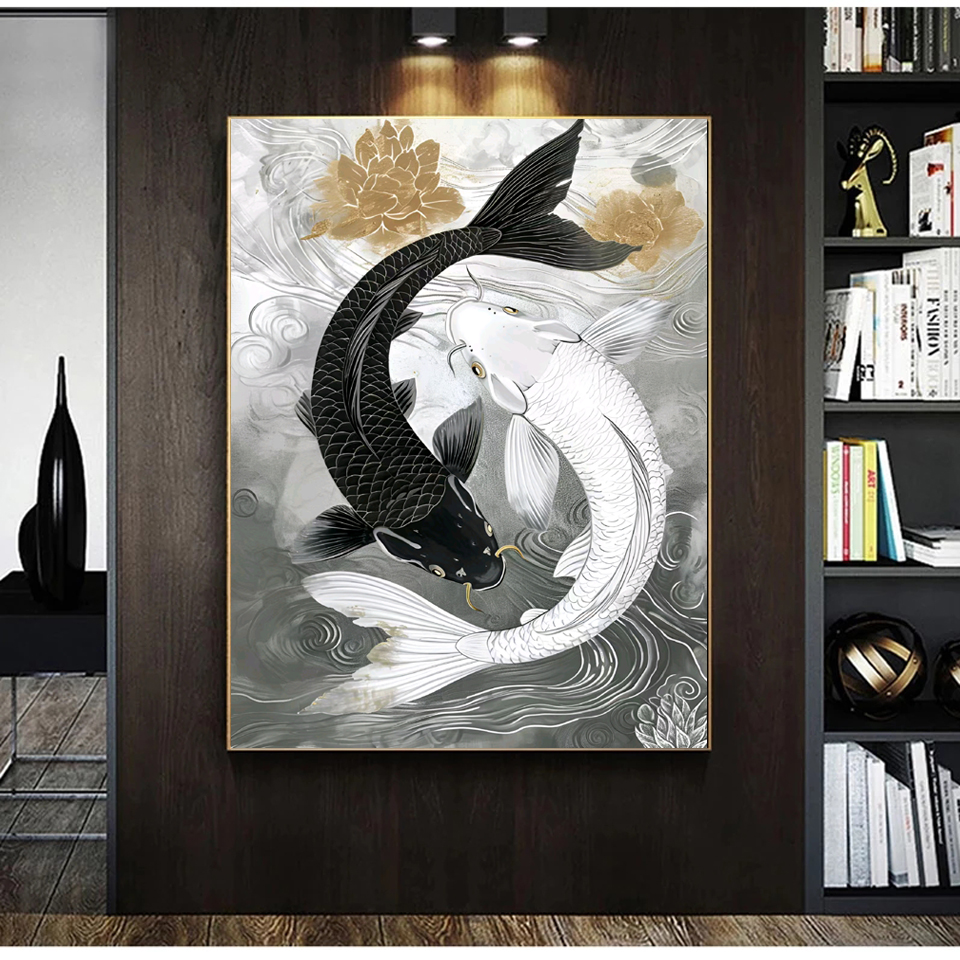 Frameless,5D DIY Diamond Paint - Embroidery Fish ulasan dan harga