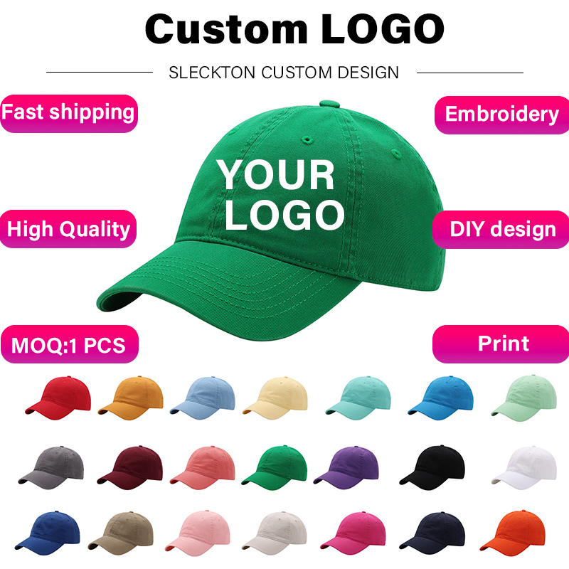 SLECKTON Custom Baseball Cap F - Embroidery Design Logo ulasan dan harga