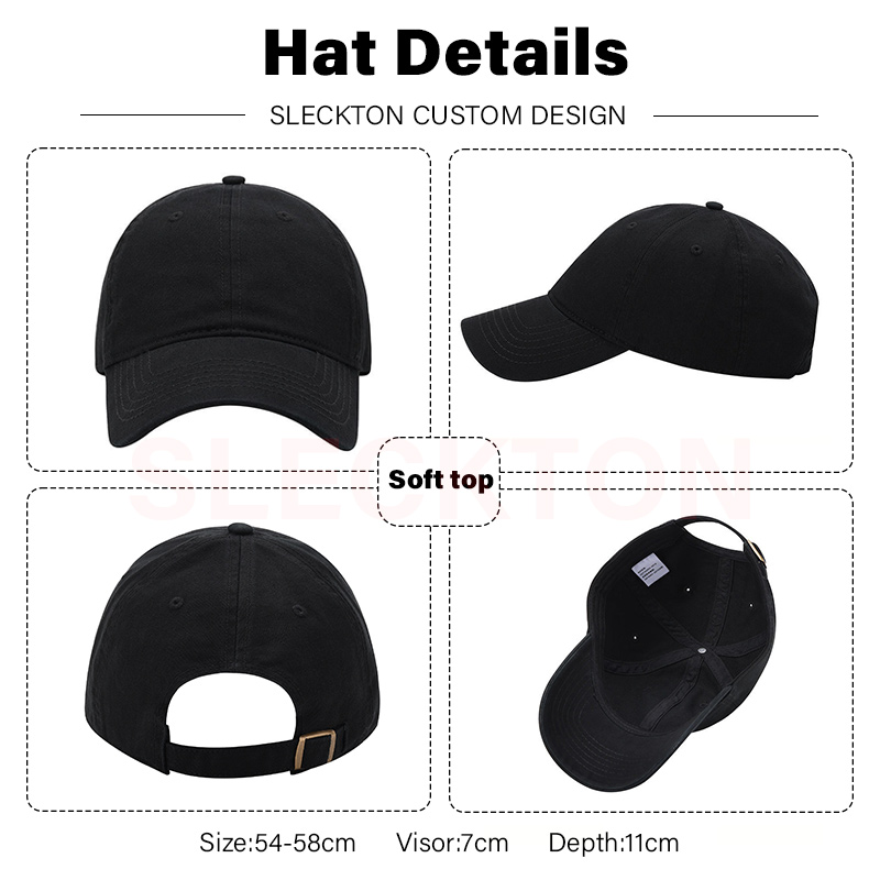 SLECKTON Custom Baseball Cap F - Embroidery Design Logo ulasan dan harga