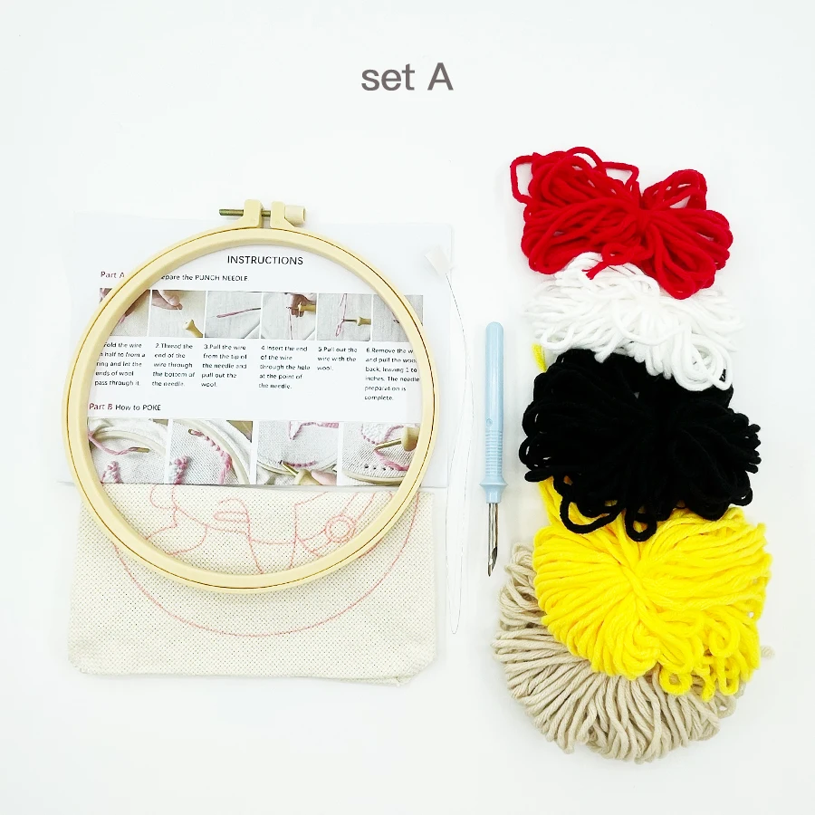 Xmas Punch Needle Embroidery K - Embroidery Xmas Kits ulasan dan harga
