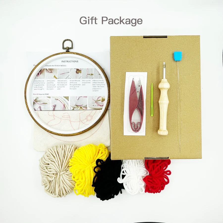 Xmas Punch Needle Embroidery K - Embroidery Xmas Kits ulasan dan harga