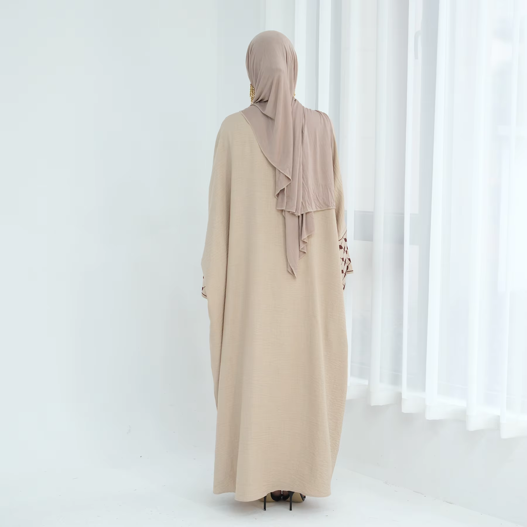 New Embroidery Abayas for Wome - Embroidery Kebaya ulasan dan harga