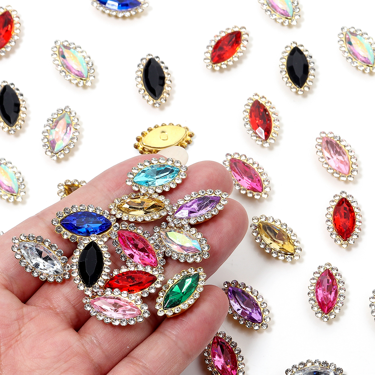 30pcs/lot Acrylic Horse Eye Se - Embroidery Glass Beads ulasan dan harga