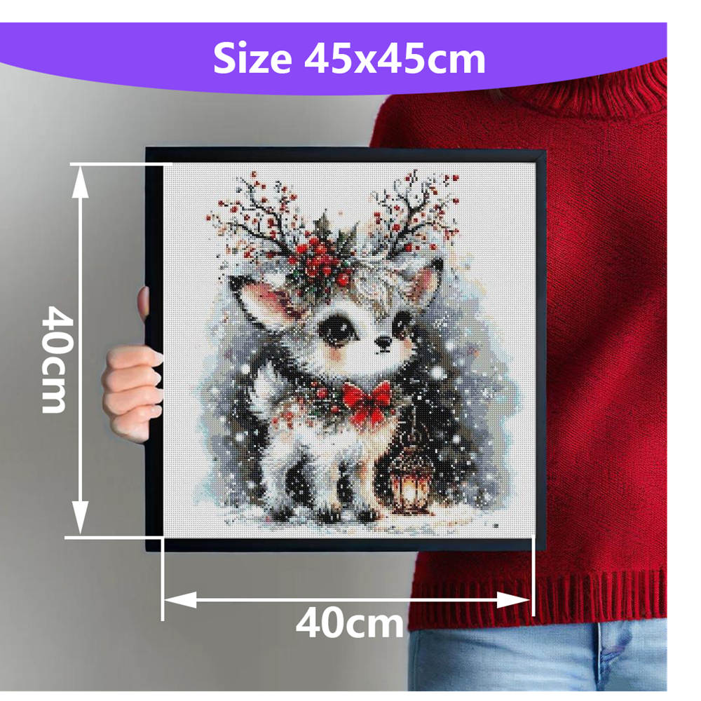 Full Drill Diamond Embroidery  - Embroidery Xmas Kits ulasan dan harga