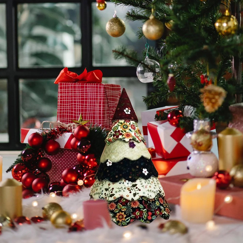 Xmas Tree Hand-made Templates  - Embroidery Xmas Kits ulasan dan harga
