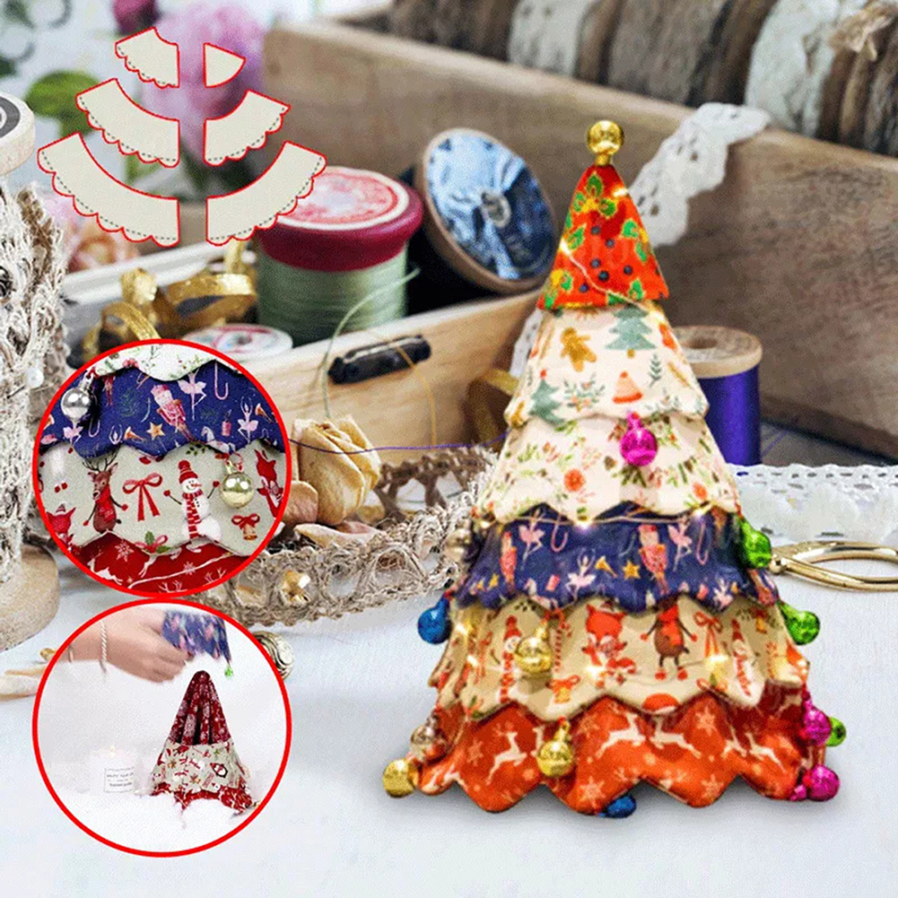 Xmas Tree Hand-made Templates  - Embroidery Xmas Kits ulasan dan harga