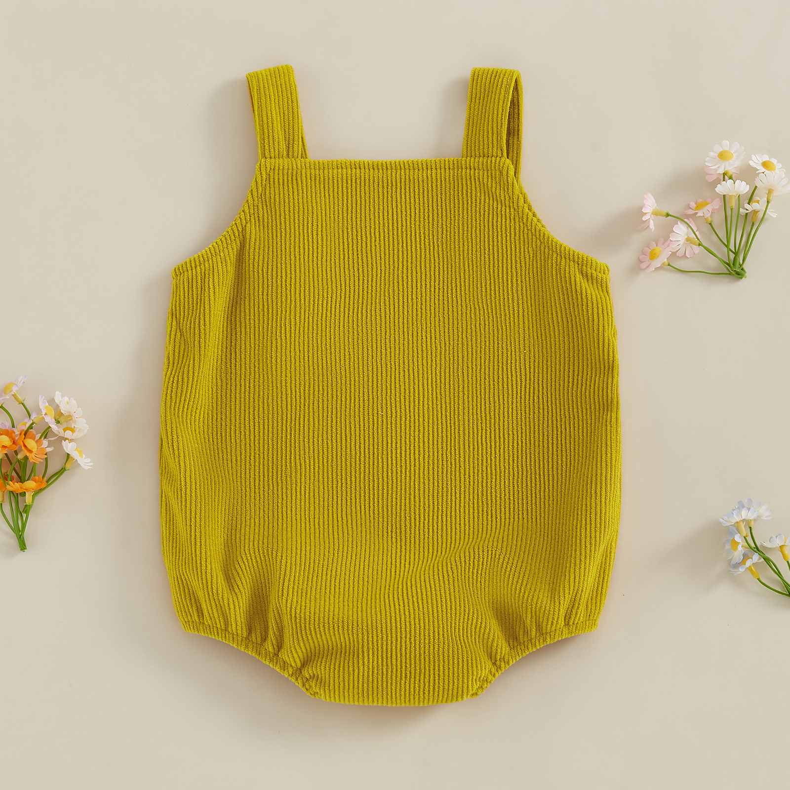 Cute Baby Corduroy Romper Slee - Embroidery Lady Bug ulasan dan harga