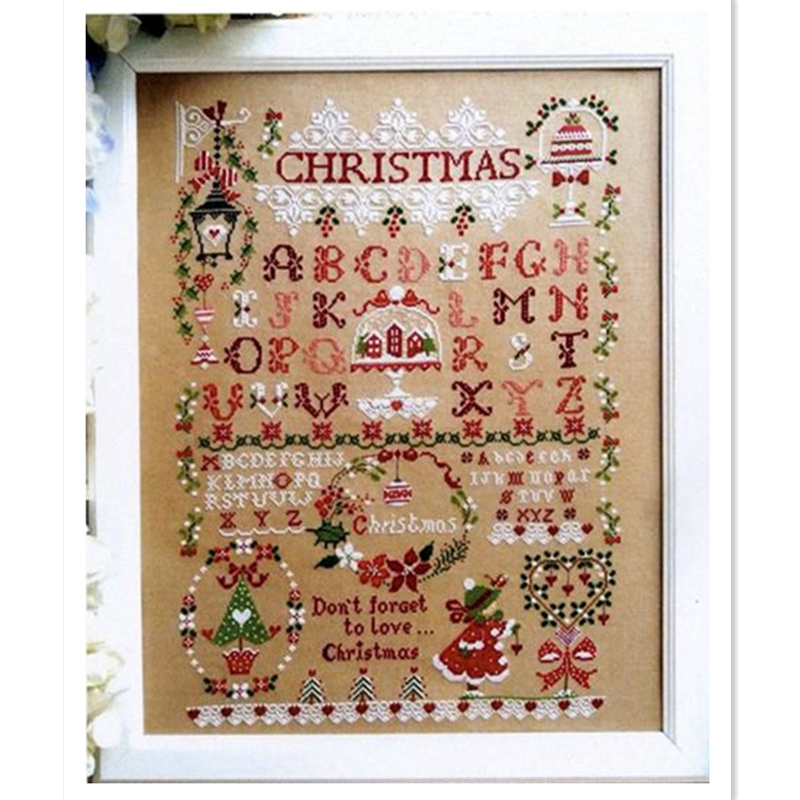 Christmas girl cross stitch ki - Embroidery Xmas Kits ulasan dan harga