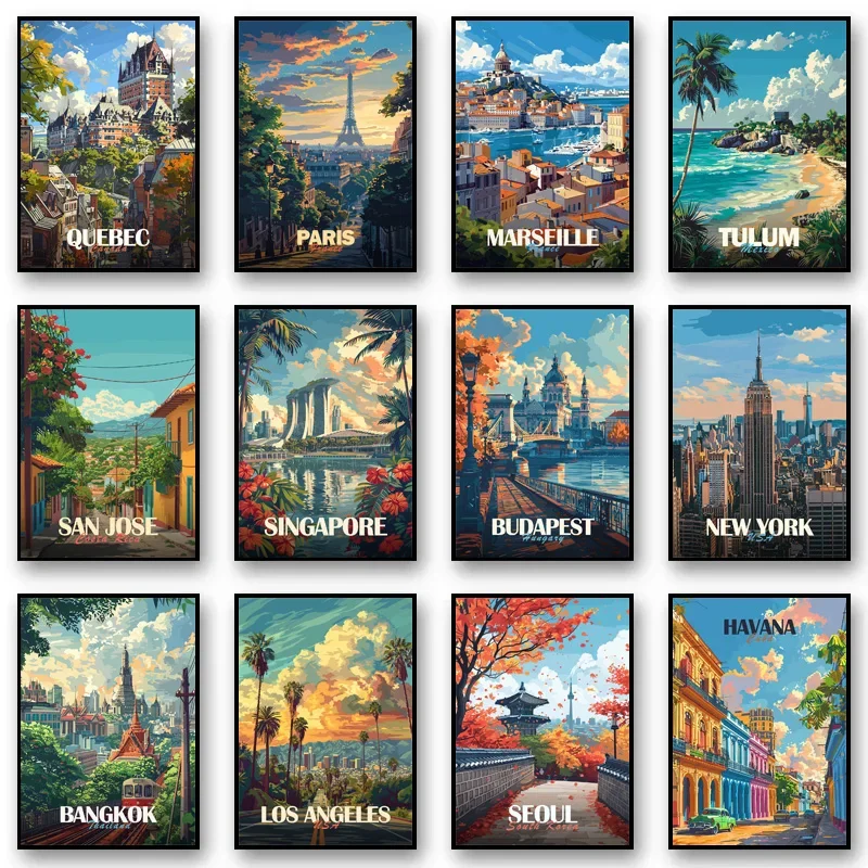 Modern Classics Famous Archite - Embroidery Art Painting ulasan dan harga