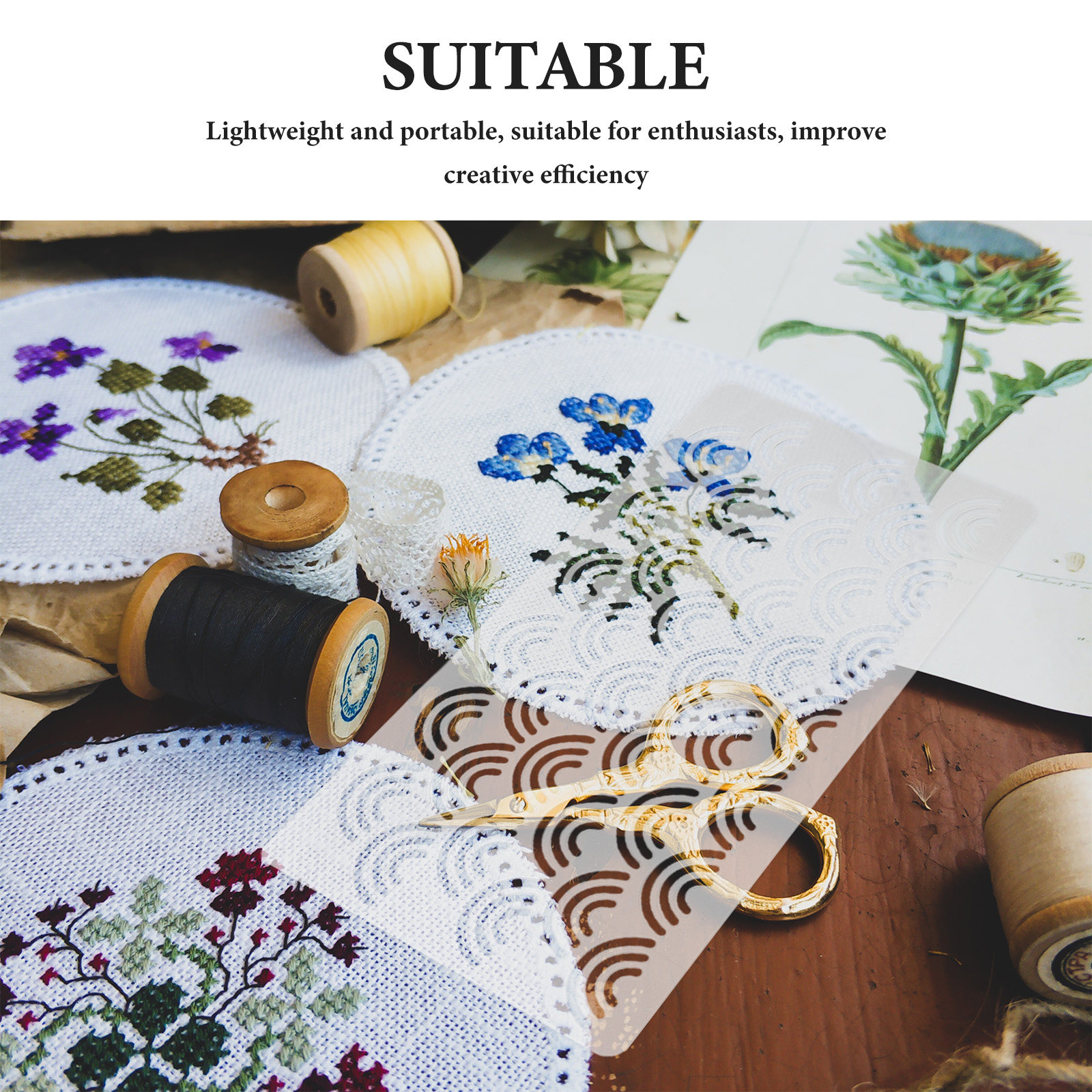 4Pcs Acrylic Quilting Template - Embroidery Quilting ulasan dan harga