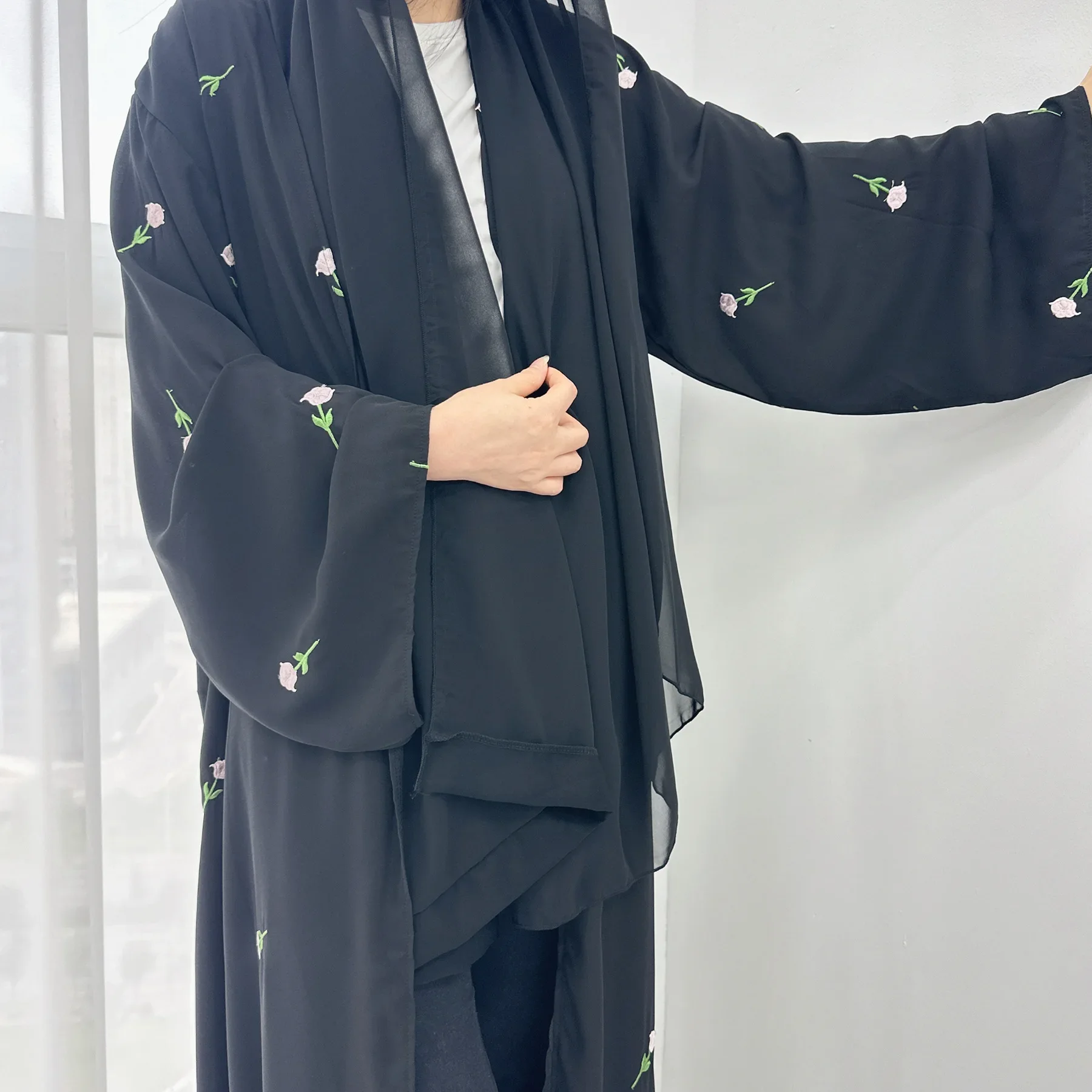 Eid Flower Embroidery Muslim M - Embroidery Kebaya ulasan dan harga