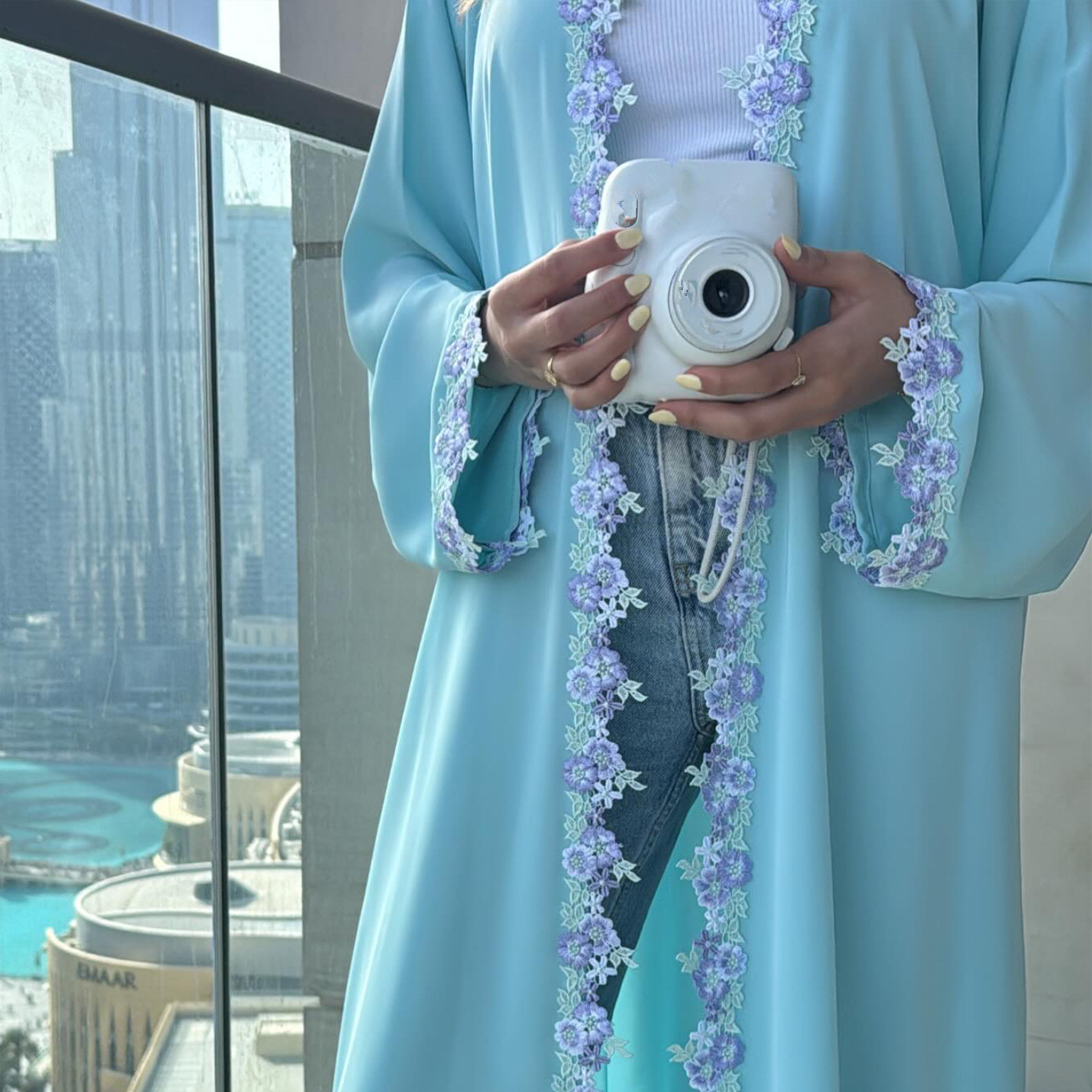 Dubai Abaya for Women Embroide - Embroidery Kebaya ulasan dan harga