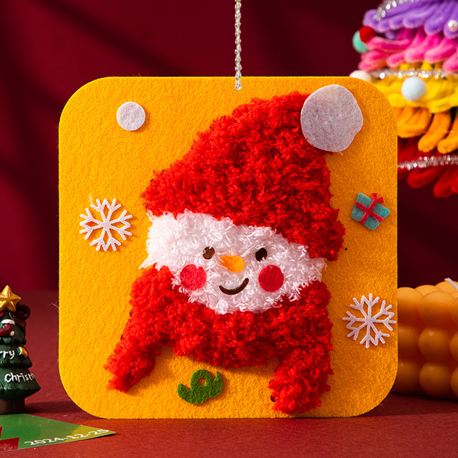 Lovely Animal Embroidery Doll  - Embroidery Xmas Kits ulasan dan harga