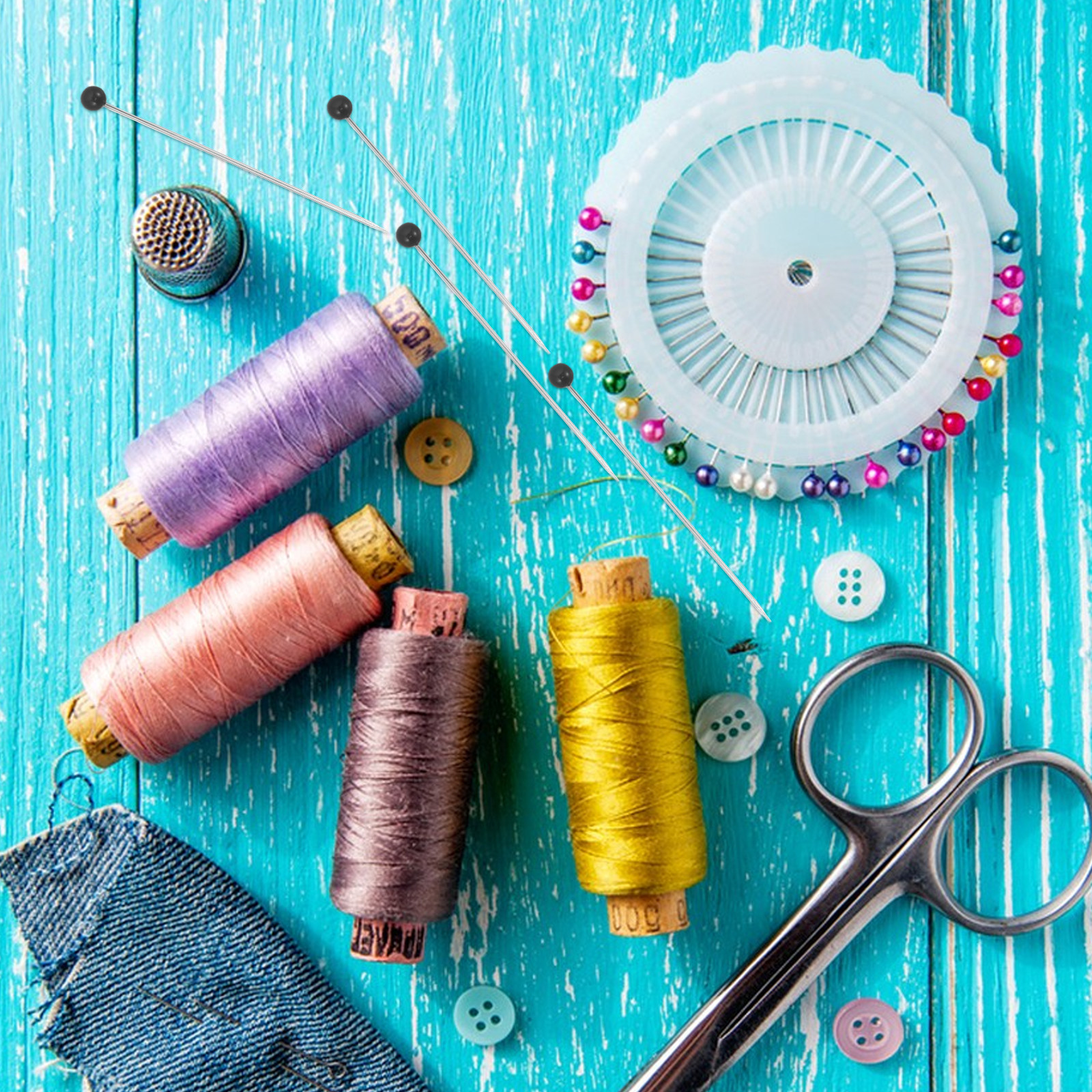 250 Pcs Large Eye Sewing Needl - Embroidery Glass Beads ulasan dan harga