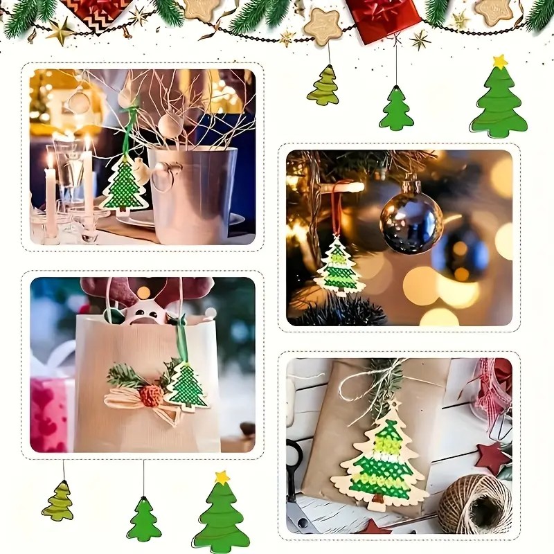 Cross Stitch Hanging Pendant G - Embroidery Xmas Kits ulasan dan harga