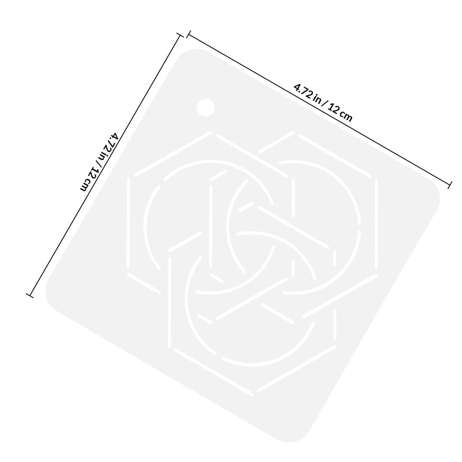 6Pcs Smooth Edge Acrylic Quilt - Embroidery Quilting ulasan dan harga