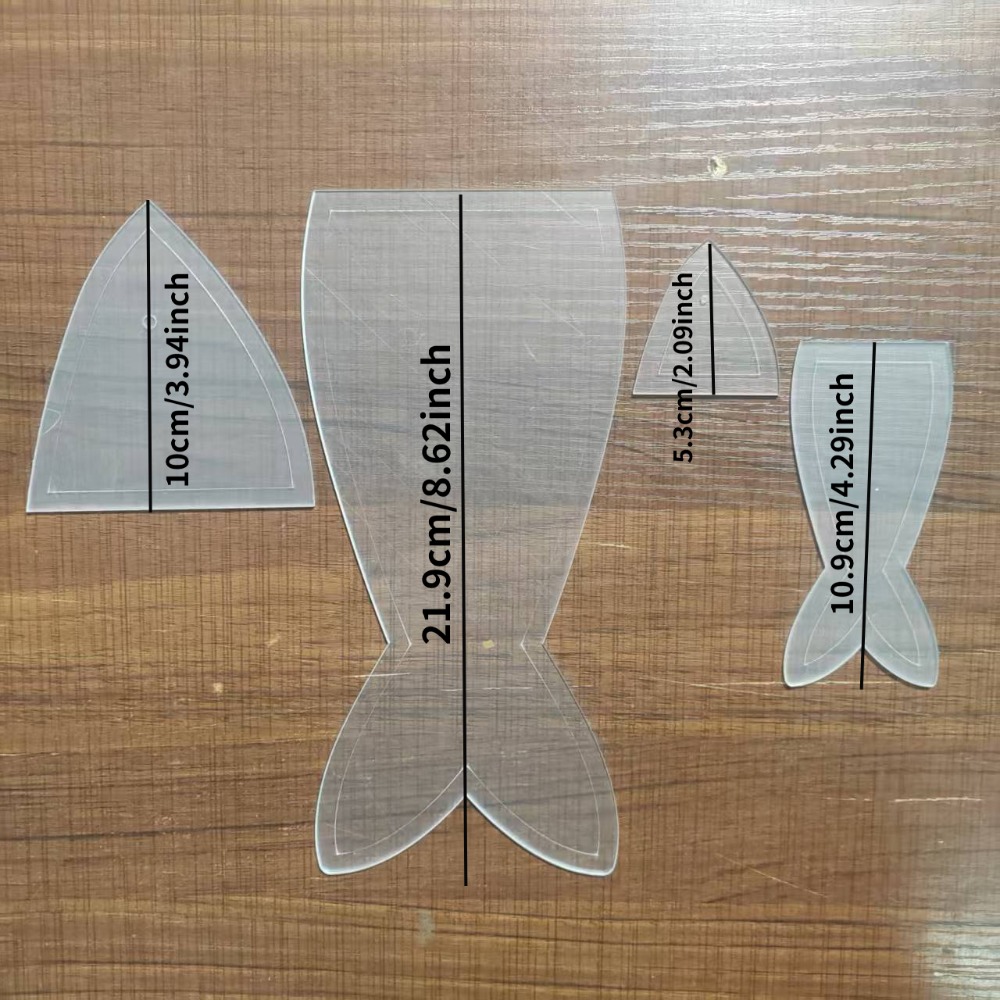 Fish Quilting Template Acrylic - Embroidery Fish ulasan dan harga