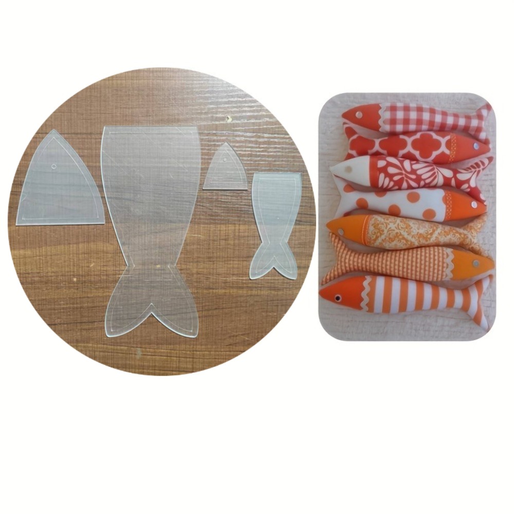 Fish Quilting Template Acrylic - Embroidery Fish ulasan dan harga