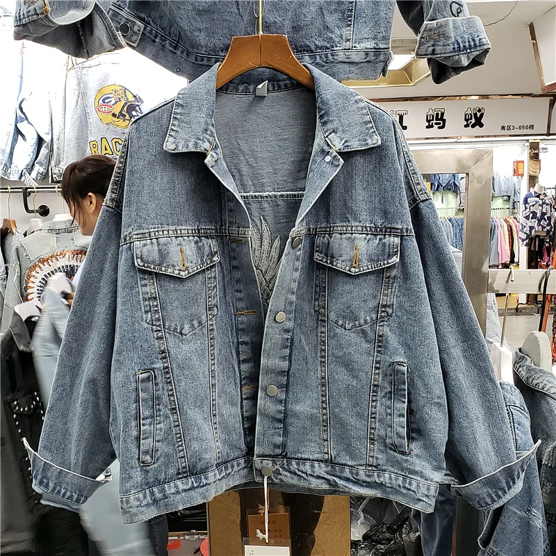 Autumn Fashion Embroidery Cran - Embroidery Jeans ulasan dan harga