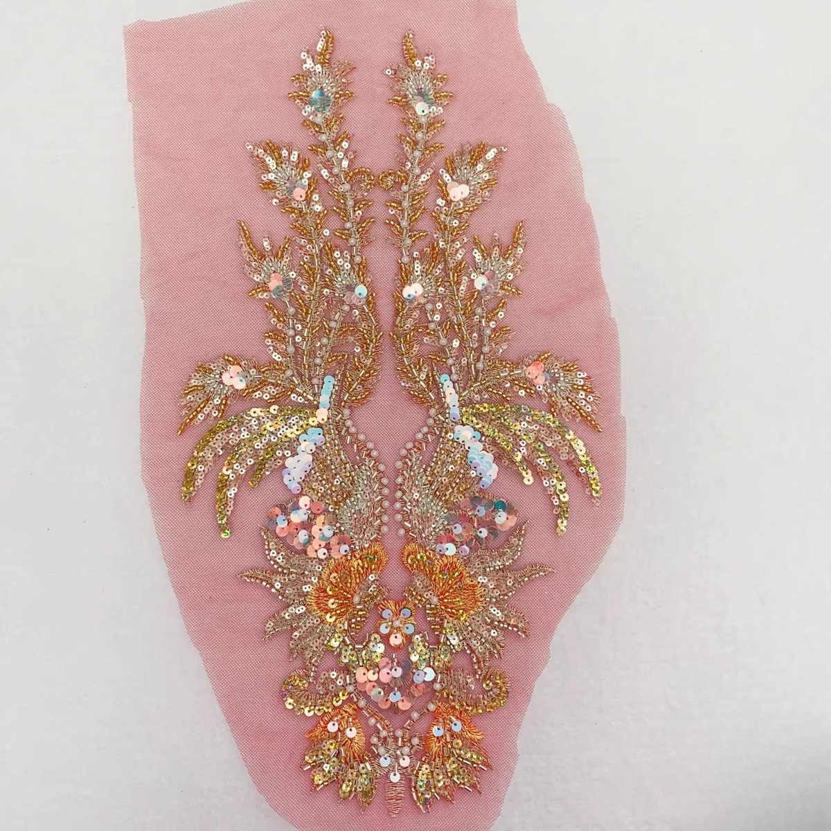Champagne Gold Fish Scale Sequ - Embroidery Fish ulasan dan harga