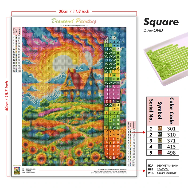 World Famous Scenery 5D Diamon - Embroidery World ulasan dan harga
