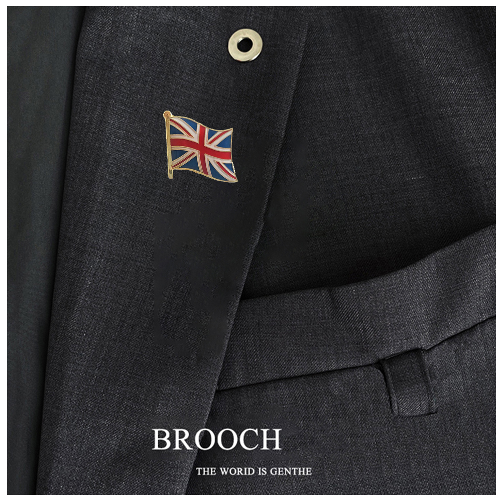 National Flag Metal Lapel Pin  - Embroidery World ulasan dan harga