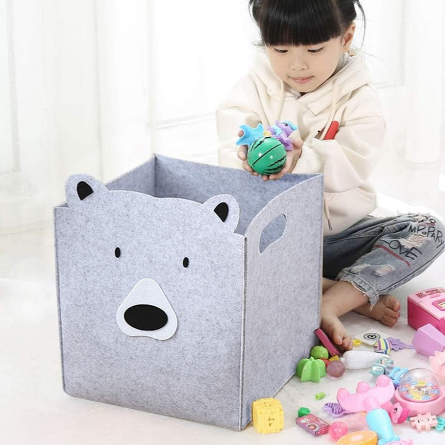 Square Felt Storage Basket Box - Felt Sheet Wool ulasan dan harga