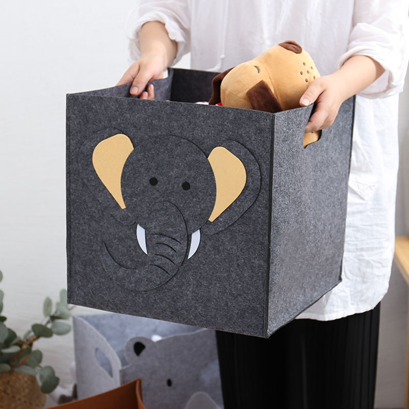 Square Felt Storage Basket Box - Felt Sheet Wool ulasan dan harga