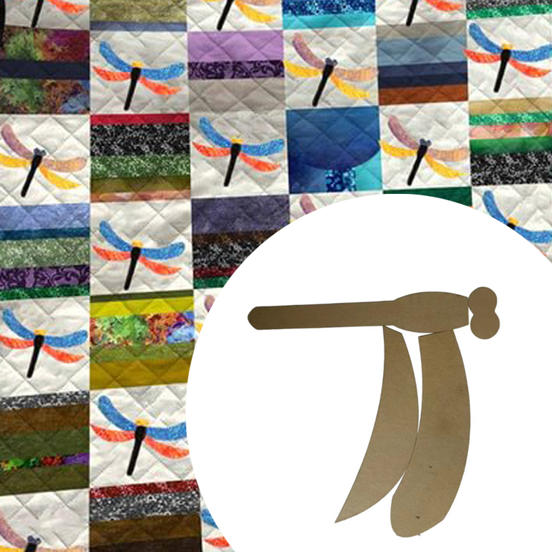 Dragonfly Quilting Template Tr - Embroidery Quilting ulasan dan harga