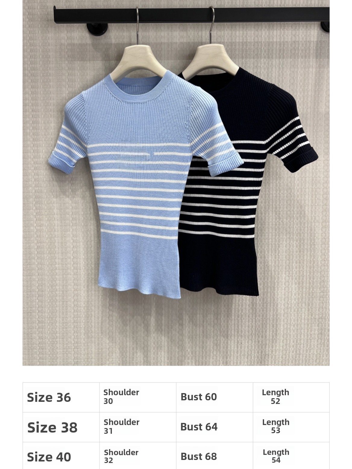 Slim Fit Short Sleeve Knitted  - Embroidery Logo ulasan dan harga