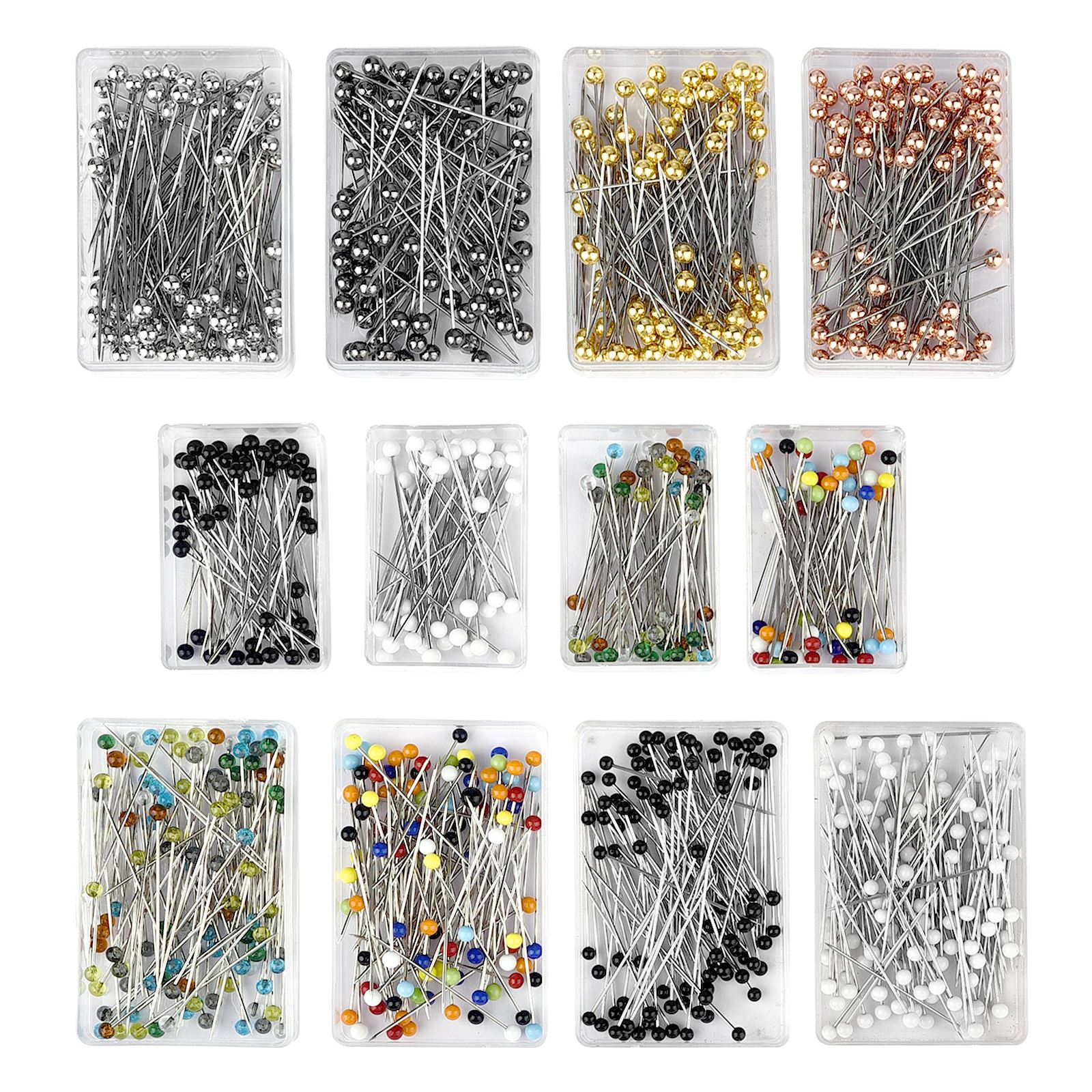 50/100Pcs Fashion Sewing Needl - Embroidery Glass Beads ulasan dan harga